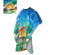 LiJuanWang Tablier de Coiffure d’Enfants, Cape de coupe de cheveux pour enfant, Imperméable, Imprimé de dessin animé