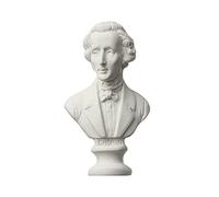 LIJUCAI Nouvelle Mini Figurine Statue en Plâtre Mythologie Grecque Célébrités Célèbre Sculpture Dessin Pratique Gypse Buste Portraits Décor À La Maison, Chopin
