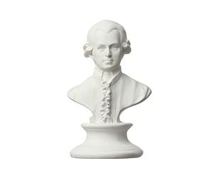 LIJUCAI Nouvelle Mini Figurine Statue en Plâtre Mythologie Grecque Célébrités Célèbre Sculpture Dessin Pratique Gypse Buste Portraits Décor À La Maison, Mozart