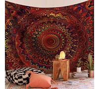 LIJUCAI Tapisserie Mandala Tenture Murale Plage De Sable Tapis Couverture Tente De Camping Matelas De Voyage Tapisseries De Bohème,LS,MMZF,13,230x150cm 90x59inch
