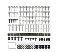 LIJUNSHANI Jeu de vis et boulons Kit De Vis De Boulons De Carénage, 195 Pièces, Clips D'écrou pour Yama&HA YZ250F YZ250 YZ250FX YZ250X YZ450F YZ450FX YZ 250 250F 250FX 250X 450F 450FX(Silver)