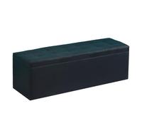 LIKANGLONGJU Banc Canapés Coffres, Chaises de Salle D'attente, Banquette de Réception, en Tissu PU et Mousse, Structure, pour Les Chambres(Black,100x40x40cm/39x16x16in)