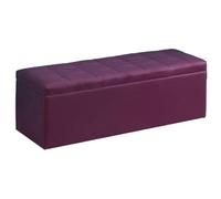LIKANGLONGJU Banc Canapés Coffres, Chaises de Salle D'attente, Banquette de Réception, en Tissu PU et Mousse, Structure, pour Les Chambres(Purple,90x40x40cm/35x16x16in)