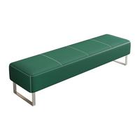 LIKANGLONGJU Banc de Salle D'attente, Banquette Fauteuils de Réception Pieds en Acier Inoxydable, Adaptés aux Bureaux, Halls D'entrée et Hôpitaux(Green,120x40x40cm/47x16x16in)