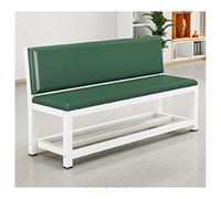 LIKANGLONGJU Banquette Coffre de Salle D'attente en Métal Banc d'accueil Multiplaces avec Rangement Assise et Dossier en Mousse Hauteur D'assise 45 cm(Green,150x45x80cm/59x18x31in)