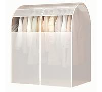 LIKANGLONGJU Housse Vetements à Suspendre Translucide, Sac Vetement en Fenêtre Transparente, Convient pour Suspendre des Costumes(80x60x120cm/31x24x47in)