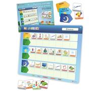 LIKARTO® Planning journalier pour Enfants - Tableau magnétique Montessori Enfants avec 147 aimants et cordelette - Entièrement inscriptible et effaçable - Apprendre Les routines Quotidiennes