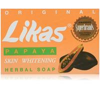 Likas Savon blanchissant pour peau à la papaye et à base de plantes, original, pour teint plus clair et sans acné confezione da 1