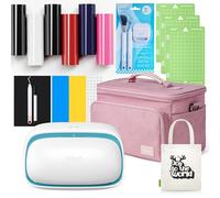 Likcut Glee S501 Mini Plotter de Découpe, Kit Vinyle Thermocollant avec Sac | Portable Cutting Machine, Assistant IA pour Création de Stickers, Flocage Textile, T-Shirt & Mugs Personnalisés