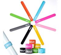 Likcut Lot de 8 Sangles de Rangement Vinyle, Bracelets Slap en Silicone pour Rouleaux HTV, Flex Thermocollant et Papier Transfert, Accessoire Organisation Atelier DIY, Scrapbooking et Décoration