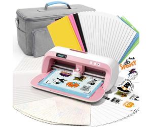 Likcut S41 Machine de Découpe A4 pour Stickers, Kit Imprimable avec Sac | Kit Créatif avec sac, Print & Cut, IA générative, feuilles imprimables et films de finition pour stickers personnalisés