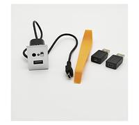 Like A Breeze Câble adaptateur d'entrée de fente USB de voiture bouton de prise d'interface USB for Ford for Focus 2 for Mk2 2009 2010 2011(Silver 1 Set)