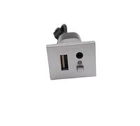 Like A Breeze Câble adaptateur d'entrée de fente USB de voiture bouton de prise d'interface USB for Ford for Focus 2 for Mk2 2009 2010 2011(Silver)