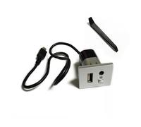 Like A Breeze For Ford for Focus 2 for MK2 2009 2010 2011 voiture 4 broches Mini USB câble adaptateur Audio CD DVD USB bouton de commande fente Interface accessoires(Silver)