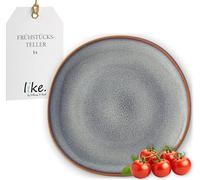 like. by Villeroy and Boch - Assiette à dessert Lave beige, 23,5 cm, élégante assiette plate en grès pour un brunch, résistante au lave-vaisselle et au micro-ondes