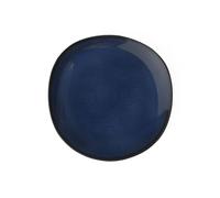 like. by Villeroy and Boch - Assiette plate Lave bleu, 28 cm, Assiette aux Proportions Généreuses en Grès, Résistante au Lave-Vaisselle et au Micro-ondes