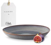 like. by Villeroy and Boch - Coupe plate Lave beige, 28 x 27 x 4,3 cm, jolie coupe en grès pour des accompagnements et des plats plus copieux, résistante au lave-vaisselle et au Micro-ondes