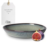 like. by Villeroy and Boch - Coupe Plate Lave gris, 22 x 21 x 4,2 cm, petite, élégante Coupe en Grès pour de petits Accompagnements et des Salades, Résistant au Lave-Vaisselle et au Micro-ondes