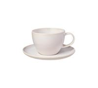 like. by Villeroy & Boch Crafted Cotton Tasse à café avec soucoupe, 170 ml, ensemble de tasses modernes, look poterie, passe au lave-vaisselle et au micro-ondes, porcelaine de qualité supérieure