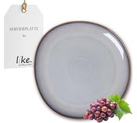 like. by Villeroy & Boch Lave beige plat à servir 32 x 32 x 2,5 cm