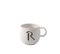 like. by Villeroy & Boch - Letters mug R, 380ml, Porcelaine Premium, blanc