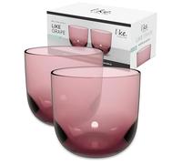 like. by Villeroy & Boch - Like Grape Verre À Eau, Ensemble De 2 Pièces, Verre Coloré Raisin, Contenance 280 Ml