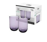 like. by Villeroy & Boch - Like Lavender Verre À Long Drink Ensemble De 2 Pièces, Verre Coloré Lilas, Contenance 385 Ml