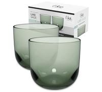 like. by Villeroy & Boch - Like Sage Verre À Eau, Ensemble De 2 Pièces, Verre Coloré Vert, Contenance 280 Ml
