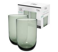like. by Villeroy & Boch - Like Sage Verre À Long Drink, Ensemble De 2 Pièces, Verre Coloré Vert, Contenance 385 Ml