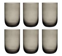 like. by Villeroy & Boch Like Smoke Lot de 6 verres à long drink, verre de couleur gris, capacité 385 ml, verres à long drink, verre en cristal