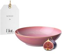like. by Villeroy & Boch Perlemor Coral - Assiette creuse, rose, en porcelaine haut de gamme