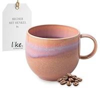 like. by Villeroy & Boch Perlemor Coral - Mug à thé ou à café, rose, en porcelaine haut de gamme