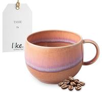 like. by Villeroy & Boch Perlemor Coral - Tasse à café sans sous-tasse, rose, en porcelaine haut de gamme