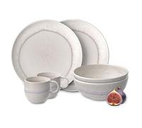 like. by Villeroy & Boch - Perlemor Set Petit-Déjeuner 6 Pièces Beige, Garanti Lave-Vaisselle, Compatible Micro-Ondes, Ensemble De Vaisselle, Assiettes, Service De Table, Porcelaine Haut De Gamme