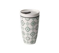 like. by Villeroy & Boch To Go Jade Mug pour café à emporter, 2 pièces, 350 ml, Porcelaine Premium/Silicone, Vert/Gris