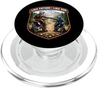 Like Father Like Son Dirt Bike Motocross Dad MX PopSockets PopGrip pour MagSafe