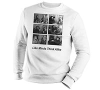 Like Minds Think Alike Cuba Fidel Castro Malcolm X Colin Kaepernick Sweat Blanc Unisex Size M