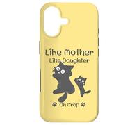 Like Mother Like Daughter Oh Crap Cute Mother's Day Cat Lover Coque pour iPhone 17