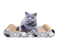 LIKEA Griffoir Carton Ondulé Chat à l'Herbe Organique - Planche à Gratter Jouet Réversible Durable