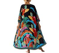 LikeJump Femme Robe de Nuit Kimono Robes d'été Cardigan Robe de Plage Bikini Cover-Ups