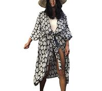 LikeJump Femmes Bohème Kimono Grande Taille Cardigan Pareo Maillot de Bain Cover Ups Plage Robe
