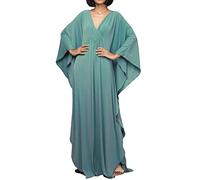 LikeJump Femmes Boho Kaftan Robe de Plage Cover Ups Maillots de Bain Kimono Maxi Tops