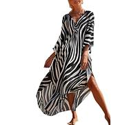 LikeJump Femmes Boho Kaftan Robe de Plage Cover Ups Maillots de Bain Kimono Maxi Tops