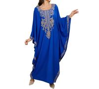 LikeJump Femmes Col en V Bohème Kimono Maxi Bikini Cover Ups Été Robe de Plage Caftan …