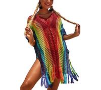 LikeJump Femmes Crochet Tunique Robe De Plage Robe Bikini Maillots De Bain Cover Ups