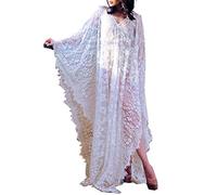 LikeJump Femmes Dentelle Fleurie Cardigan Transparent Maillot de Bain Kimono Cover Ups Robe Maxi