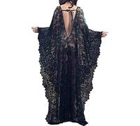 LikeJump Femmes Dentelle Fleurie Cardigan Transparent Maillot de Bain Kimono Cover Ups Robe Maxi