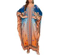 LikeJump Femmes Robe Boho de Plage Maxi Caftan Cache-Maillot Sarong Maillot de Bain Cover Ups