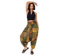 likemary Combinaisons et Pantalons Sarouel pour Femme - Convertible 2 en 1 - Combinaisons Sarouel pour Femme - Sarouel - Marine Bleu & Jaune Plus