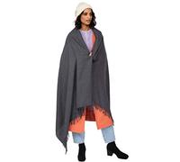 likemary Écharpes et Foulards Femme - Châle en Laine Hiver Chaud Fait Main - Grande Écharpe Grosse et Châle Léger - Écharpe Laine Femme - Idée Cadeau Éthique Gris Anthracite